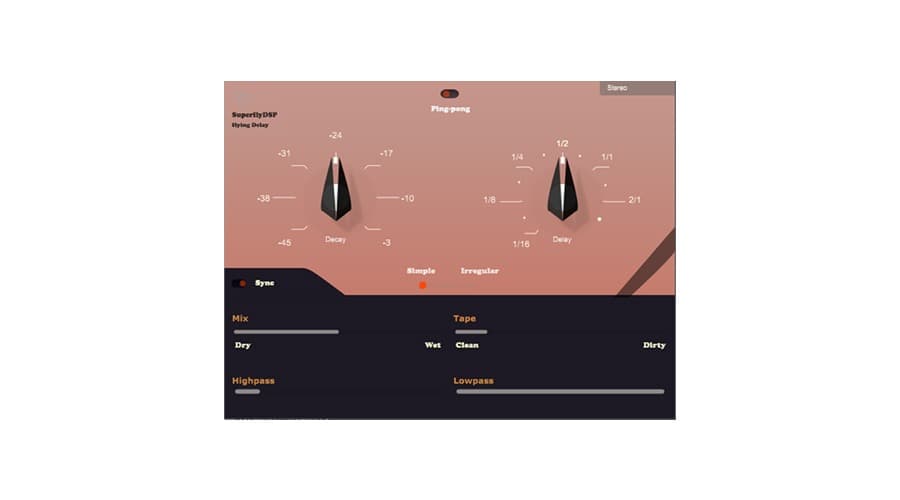 SuperDSP Flying Delay